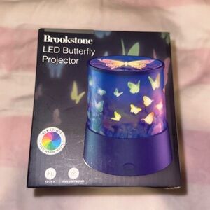 NWT Brookstone Purple LED Butterfly‎ Projector
